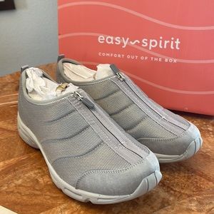 NIB Easy Spirit | Gray Brony Zip-Front Sneaker Super Lightweight ZL840